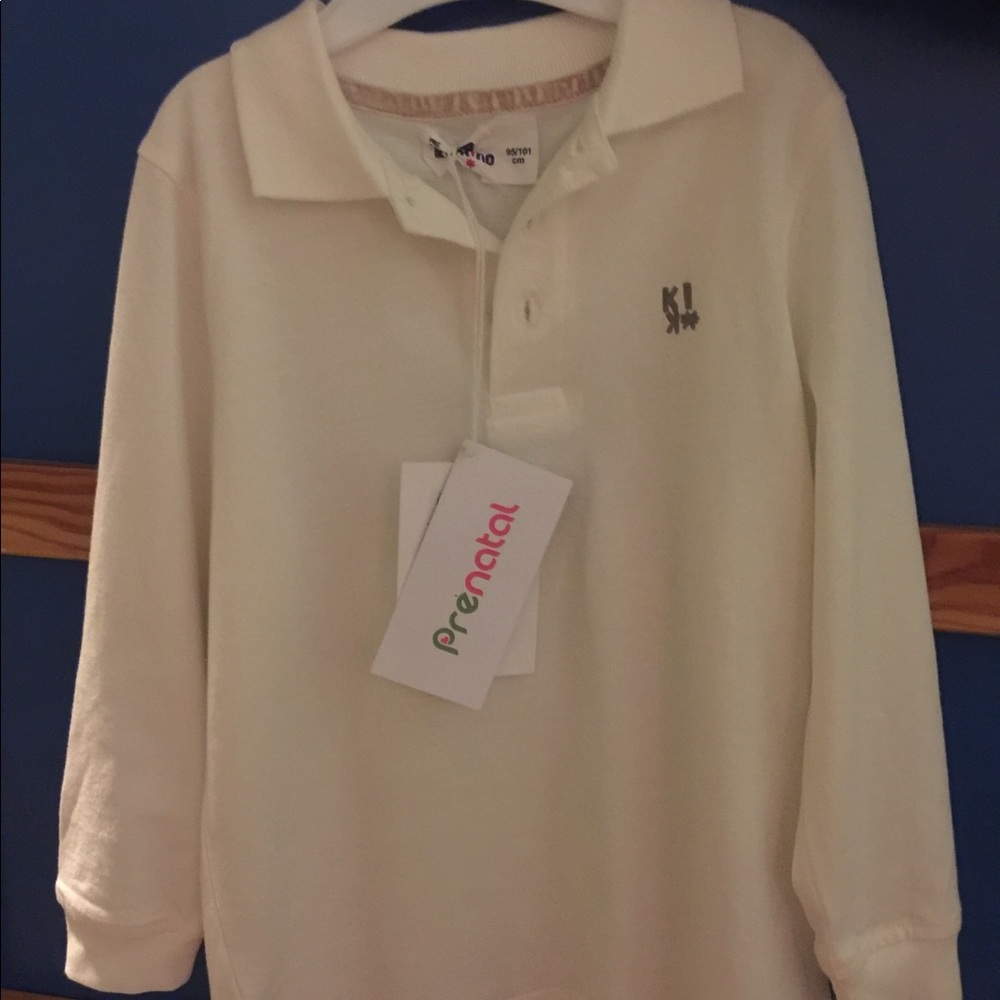 New Branded long sleeve  Polo/T-shirt from Prenatal (Italy)